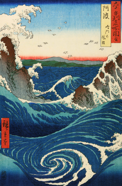20.Utagawa Hiroshige_I gorghi di Naruto nella provincia di Awa
