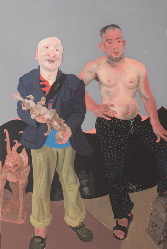 Xin Dongwang, Antichità, 2012, Acrilico su tela, 240 × 160 cm, Studio dell'artista